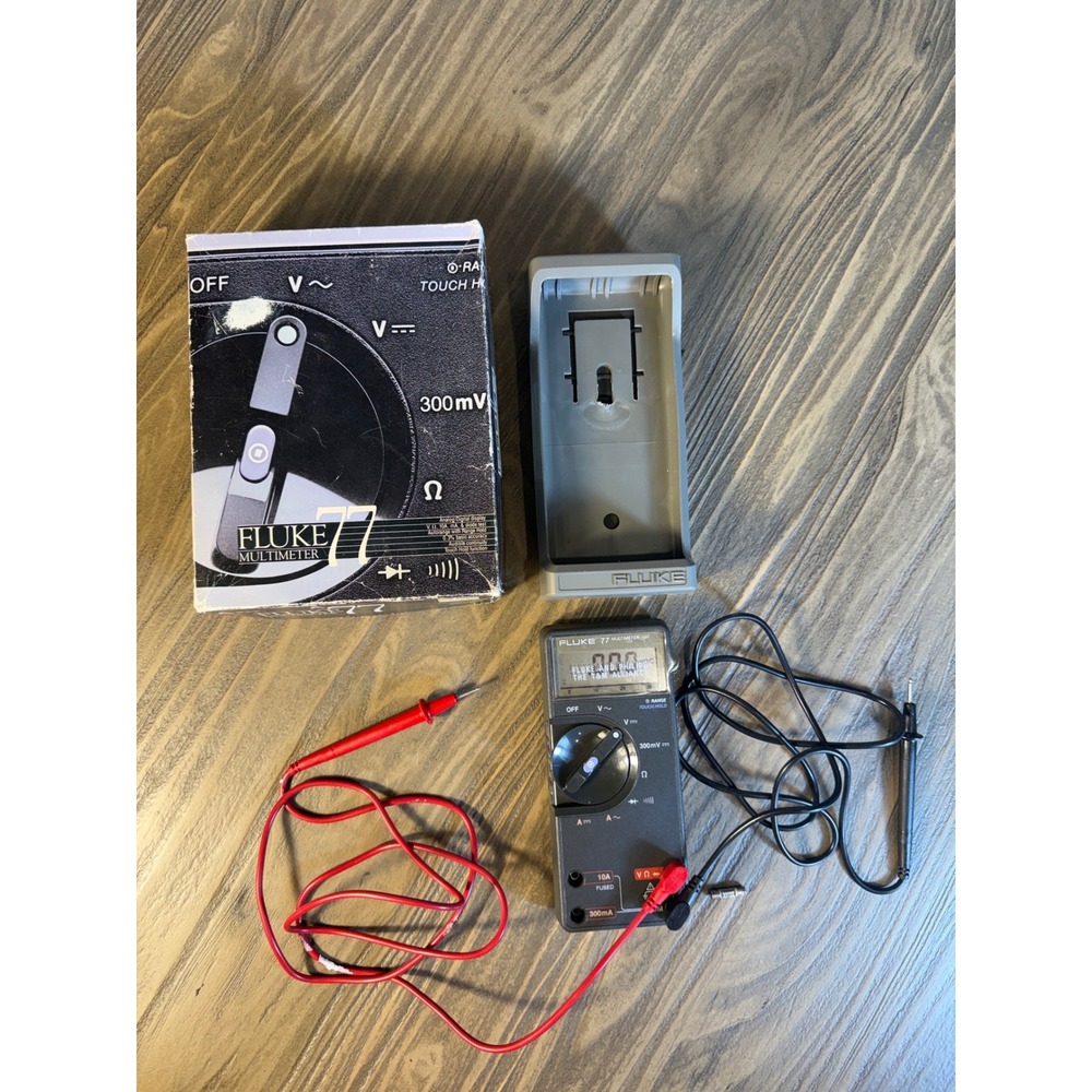 Vintage Fluke 77 Multimeter Series‎ 1 Gray Digital T&M Alliance Boxed Tested USA